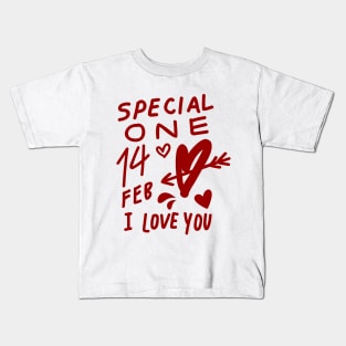 SPECIAL ONE VALENTINES DAY Kids T-Shirt